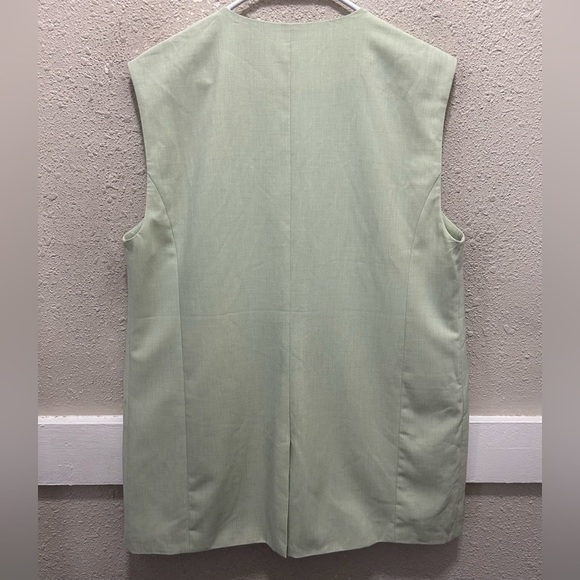 WEWOREWHAT Relaxed Vest in Fog Green NWT Large - Picture 7 of 8